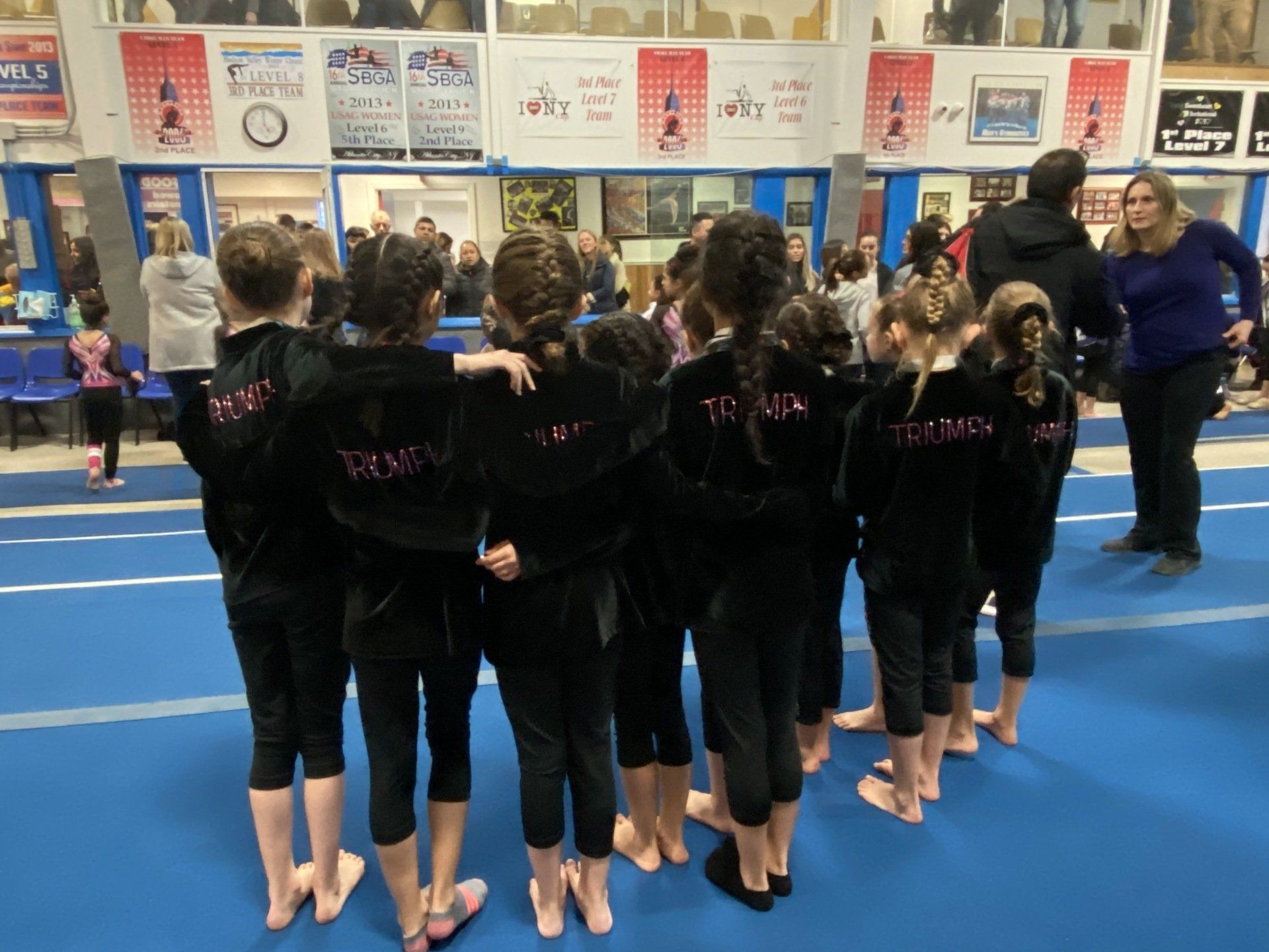 Gymnast on bars