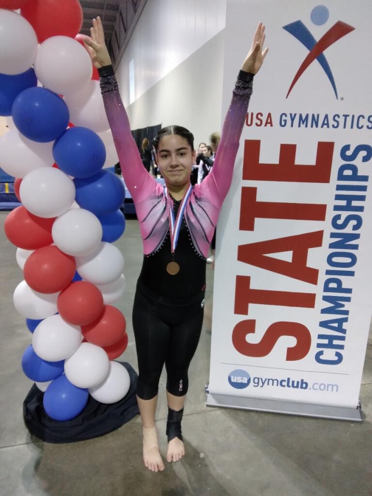 Gymnast on the rings